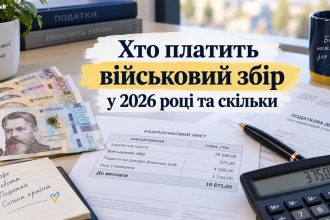 Військовий збір в Україні 2026: скільки утримують із зарплати та скільки платять ФОП
