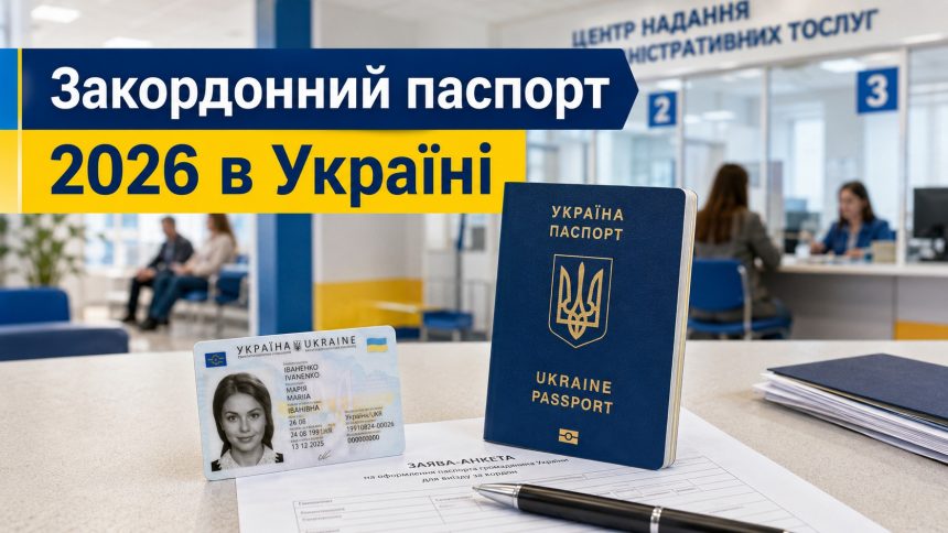 Що треба для закордонного паспорта в Україні 2026: документи для дорослих і дітей, правила оформлення та ціна