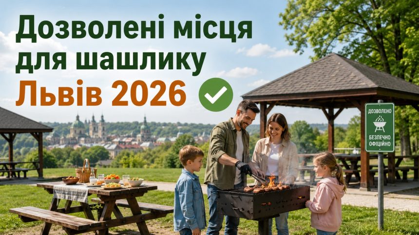 Де посмажити шашлик у Львові 2026: дозволені місця, правила та штрафи