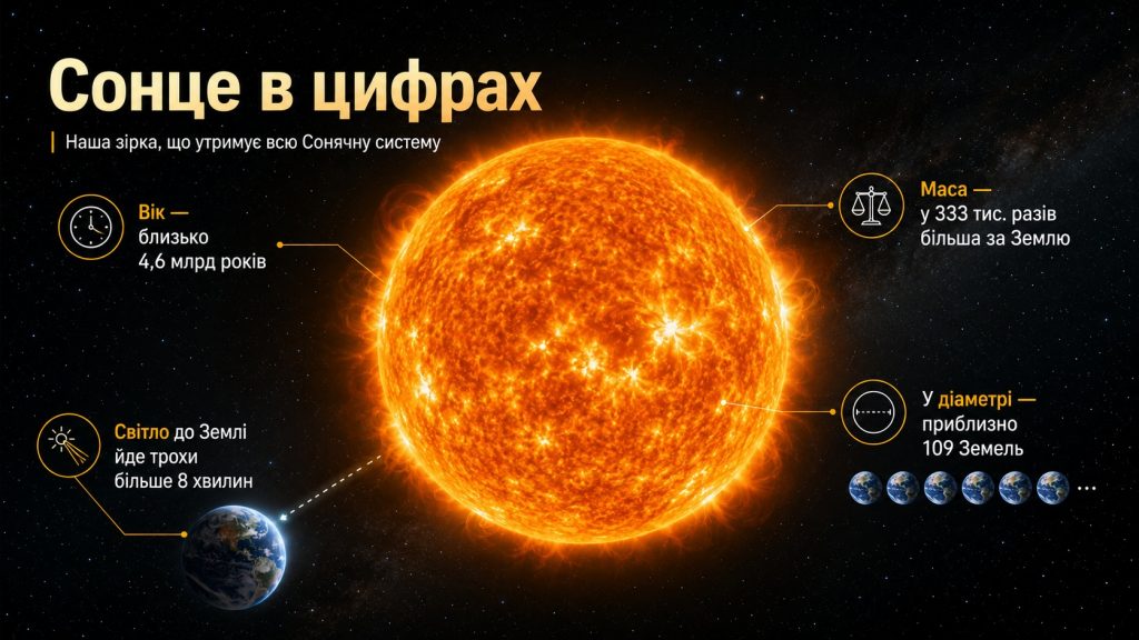 Цікаві факти про Сонце: температура, склад, водневий синтез, цикл 11 років і майбутнє зірки