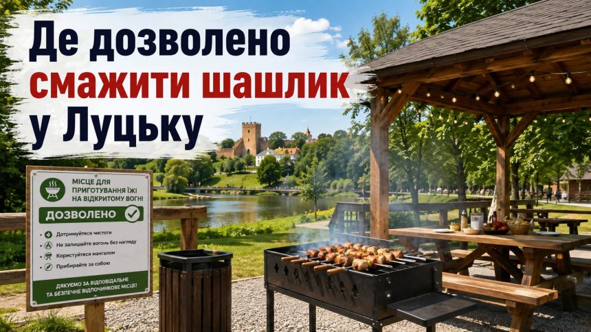 Де посмажити шашлик у Луцьку 2026: дозволені місця, правила та штрафи