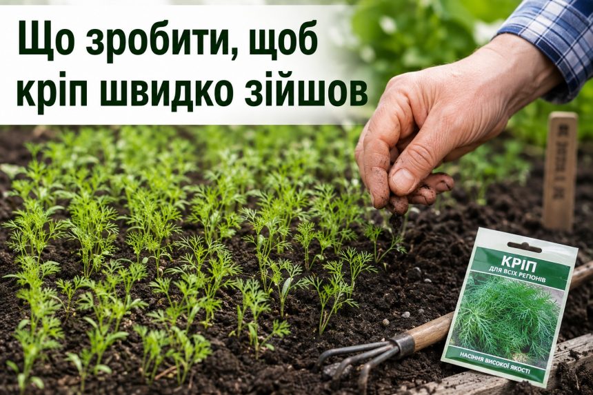 Як сіяти кріп, щоб швидко зійшов: замочування насіння та секрет зелені до осені