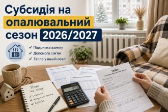 Субсидія на опалювальний сезон 2026/2027: кому потрібно подавати заяву заново