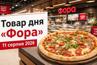 Товар дня у «Фора» 11 серпня 2026: яку піцу сьогодні продають за 99,90 грн
