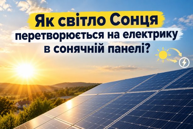 Як працює сонячна батарея: як світло перетворюється на електрику простими словами