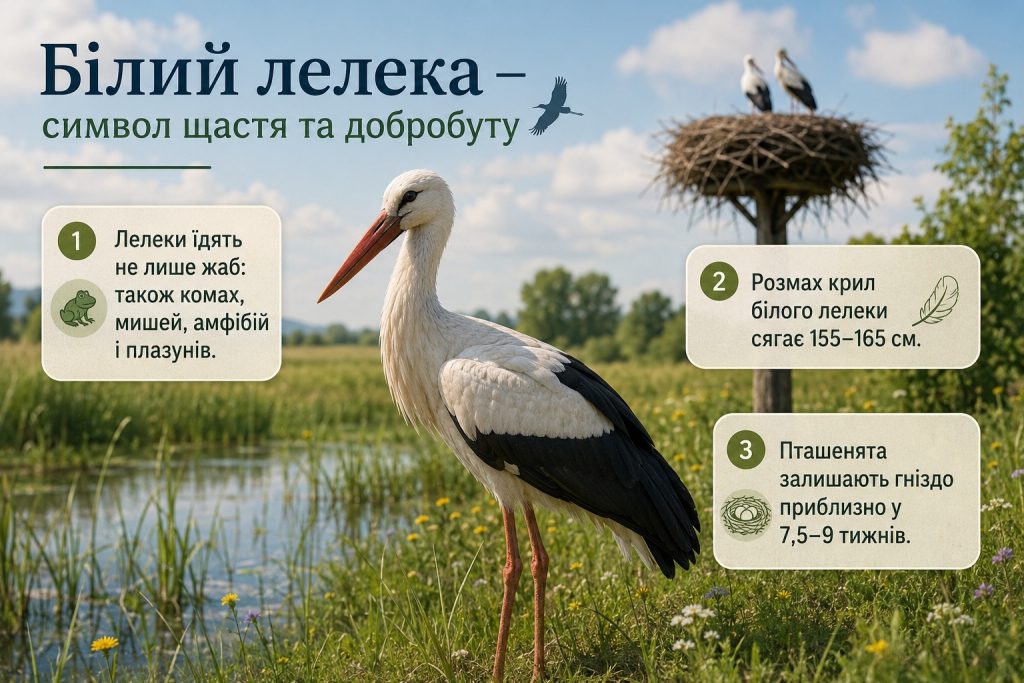 Цікаві факти про лелек — символ України: міграція, гнізда та незвичайне спілкування