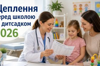 Календар щеплень для дітей у 2026 році: які вакцини потрібно зробити перед школою та дитсадком