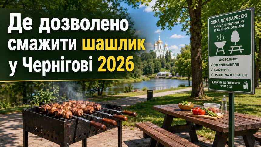 Де посмажити шашлик у Чернігові 2026: дозволені місця, правила та штрафи