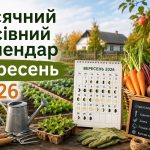 Місячний посівний календар вересень 2026: що та коли сіяти в Україні