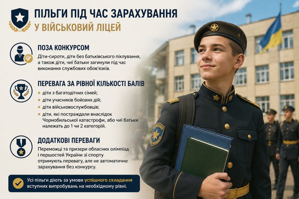 Як вступити у військовий ліцей у Луцьку 2026: документи, іспити та що чекає на учнів