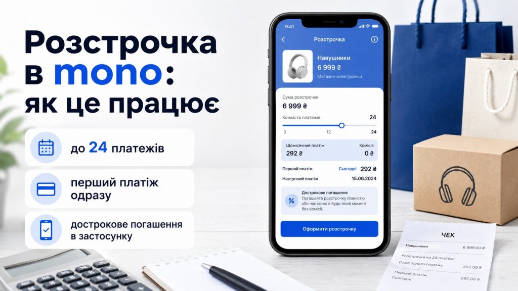 Оплата частинами у 2026 році: умови Monobank, ПриватБанку та ПУМБ, відсотки і терміни