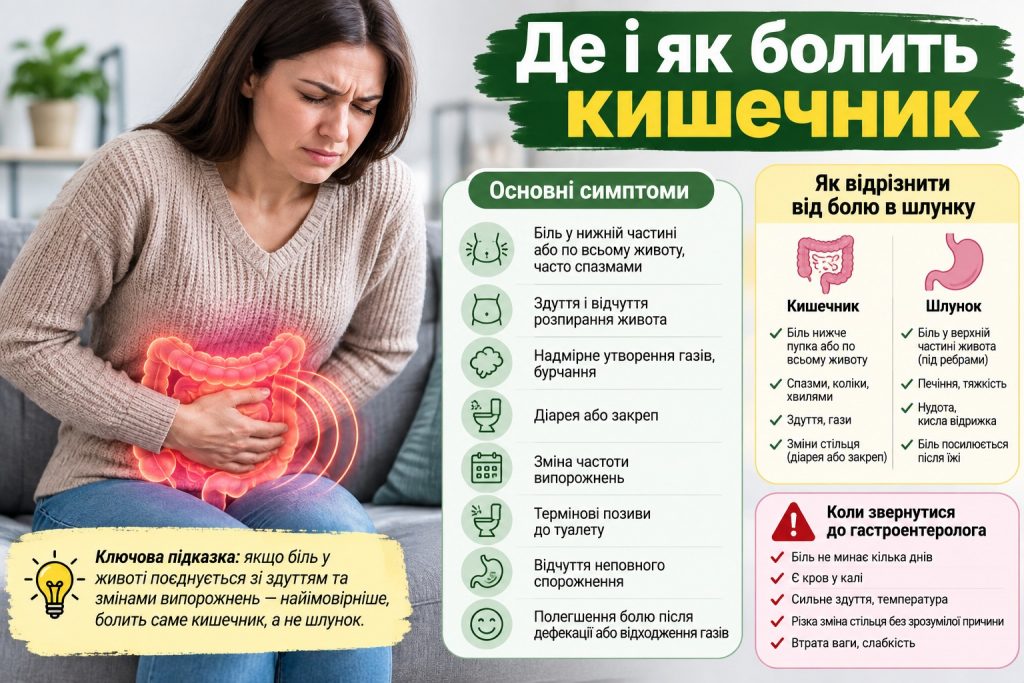 Як зрозуміти, що болить кишечник: симптоми, де болить і як відрізнити від шлунка