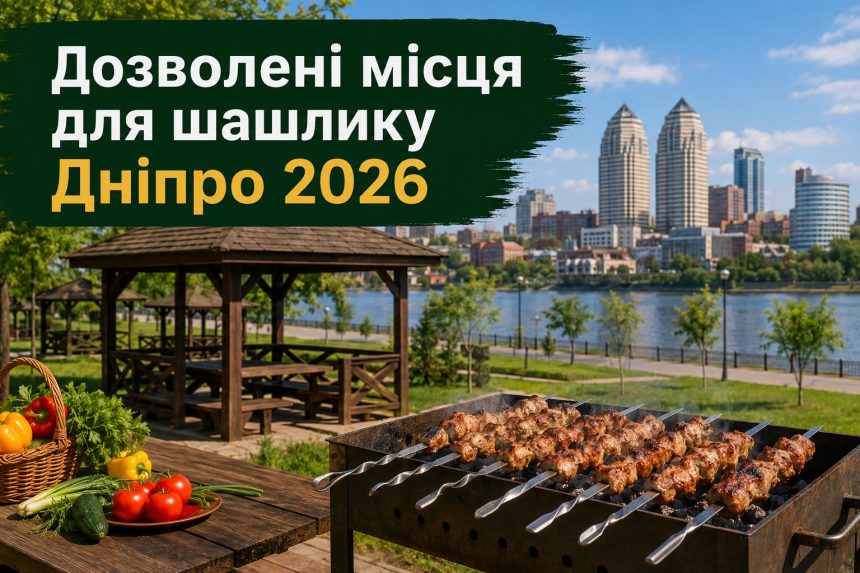 Де посмажити шашлик у Дніпрі 2026: дозволені місця, правила та штрафи
