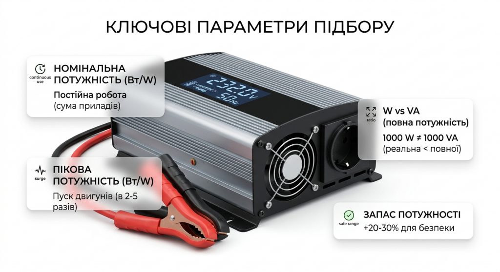 Як вибрати інвертор для дому у 2026 році: чиста синусоїда, потужність і акумулятор