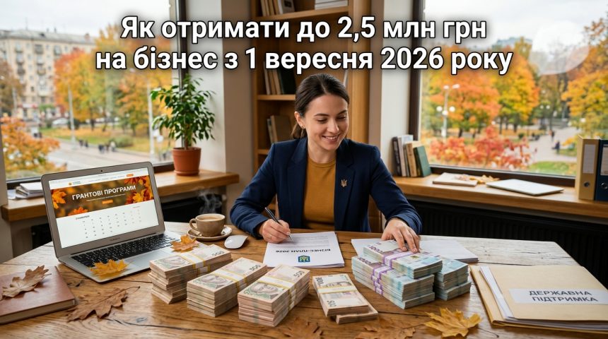 З 1 вересня українцям даватимуть до 2,5 млн грн на бізнес: як отримати грант «Власна справа»