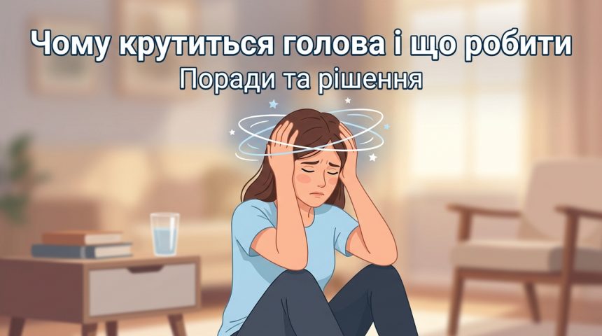 Що робити, якщо крутиться голова: перші дії, причини та коли звертатися до лікаря