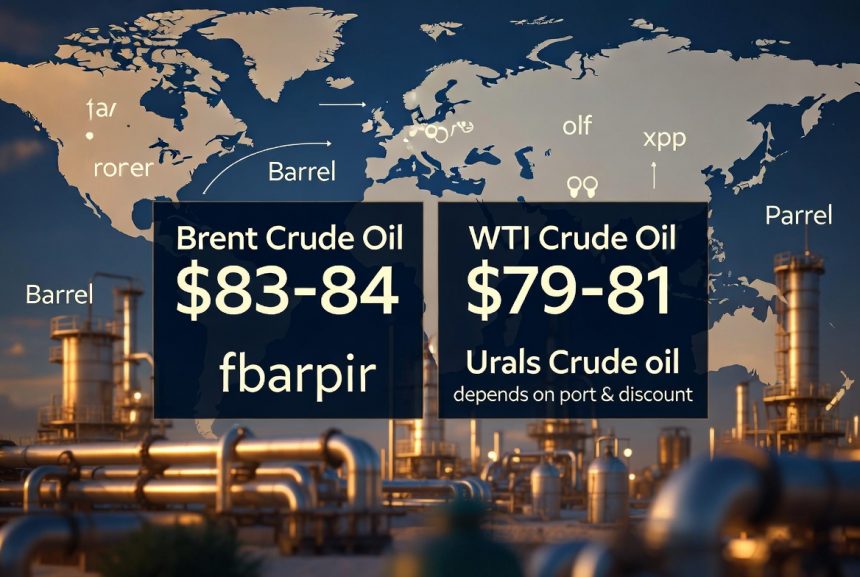 Ціна нафти 7 серпня 2026 року: скільки коштують Brent, WTI та Urals сьогодні