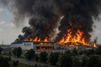У Стоянці під Києвом горять складські приміщення «Аврори»: що відомо про масштабну пожежу зараз
