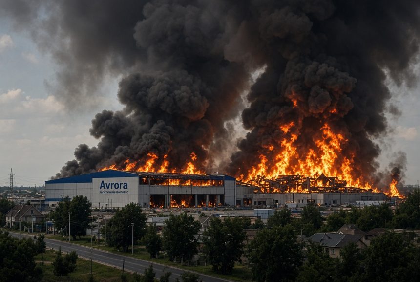 У Стоянці під Києвом горять складські приміщення «Аврори»: що відомо про масштабну пожежу зараз