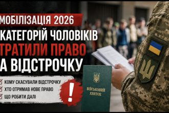 Кому скасували відстрочку від мобілізації — ТЦК пояснив, які 8 категорій чоловіків більше не мають права у 2026 році