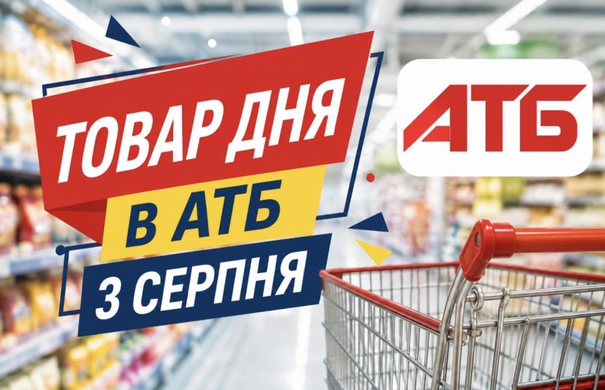 Товар дня в АТБ 3 серпня 2026 — що можна купити сьогодні зі знижкою до 50%