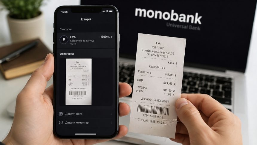 Контроль витрат став простішим: у monobank запрацювала функція додавання фото чеків до транзакцій