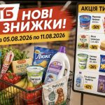 В АТБ стартували нові знижки: які товари можна придбати дешевше з 5 по 11 серпня 2026 року