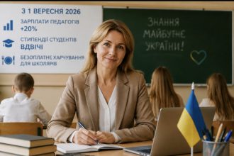 Зарплата вчителя з 1 вересня 2026 — на скільки підвищать оклади педагогам та які доплати залишаться