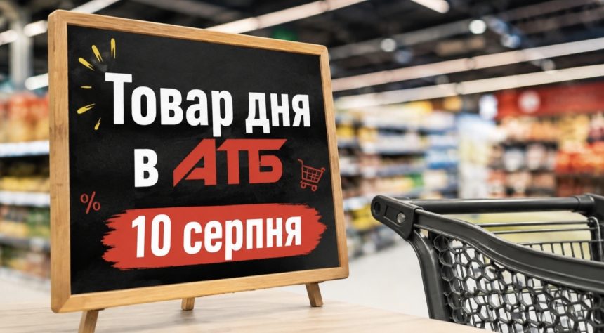 Товар дня в АТБ 10 серпня 2026 — що можна купити сьогодні зі знижкою до 50%