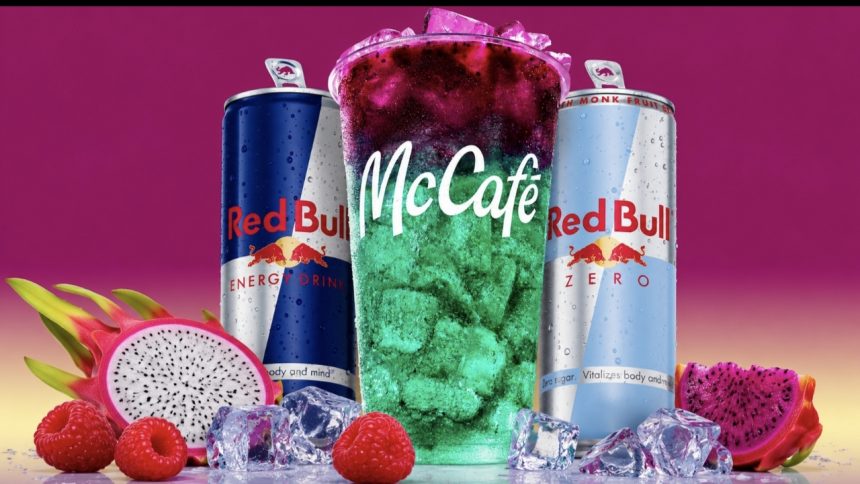 McDonald’s запускає напої з Red Bull — що відомо про Dragonberry Energizer, його склад, кофеїн і ціну