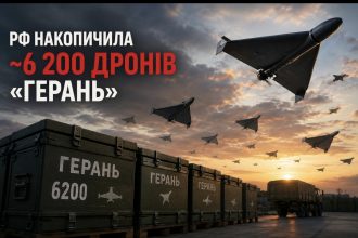 РФ накопичила близько 6 200 дронів «Герань» для масованих ударів по Україні — дані розвідки
