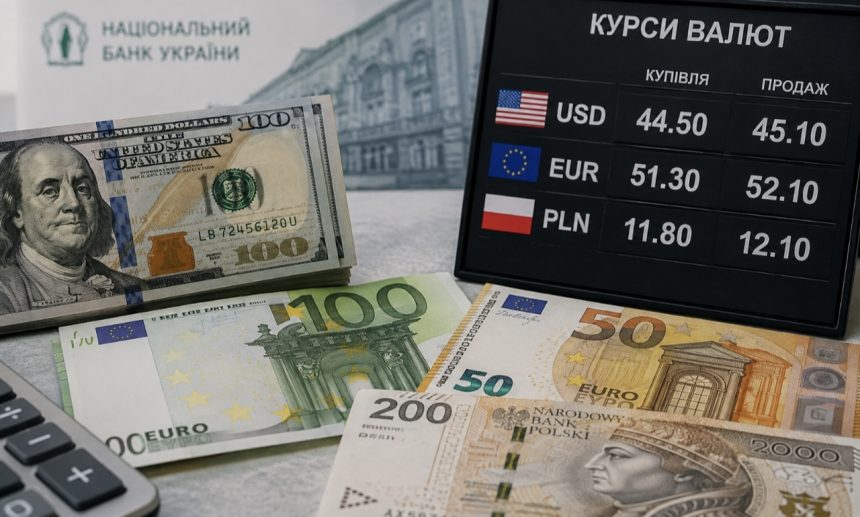 Курс валют 13 серпня 2026: скільки коштують долар, євро та злотий