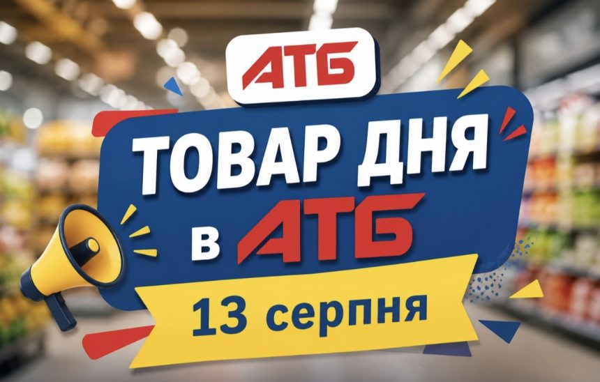 Товар дня в АТБ 13 серпня 2026 — що можна купити сьогодні зі знижкою до 50%