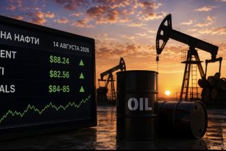 Ціна нафти 14 серпня 2026 року: скільки коштують Brent, WTI та Urals сьогодні