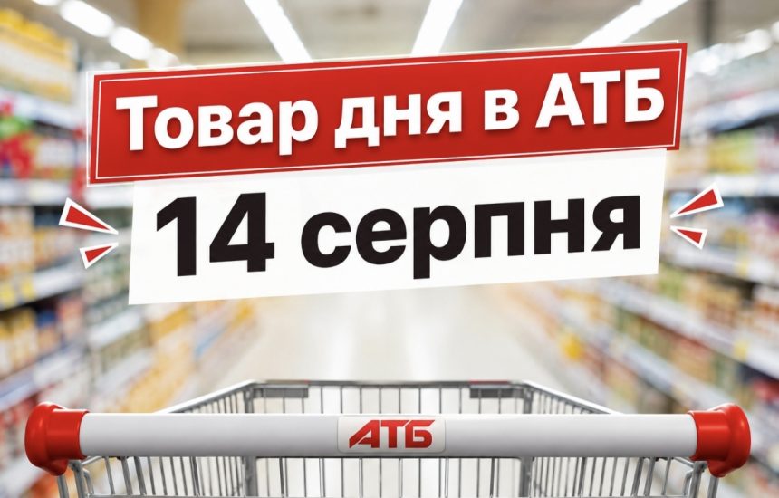 Товар дня в АТБ 14 серпня 2026 — що можна купити сьогодні зі знижкою до 50%