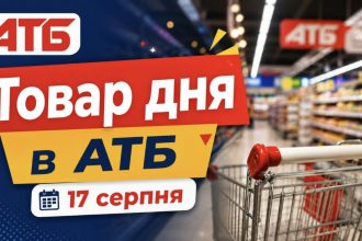Товар дня в АТБ 17 серпня 2026 — що можна купити сьогодні зі знижкою до 50%