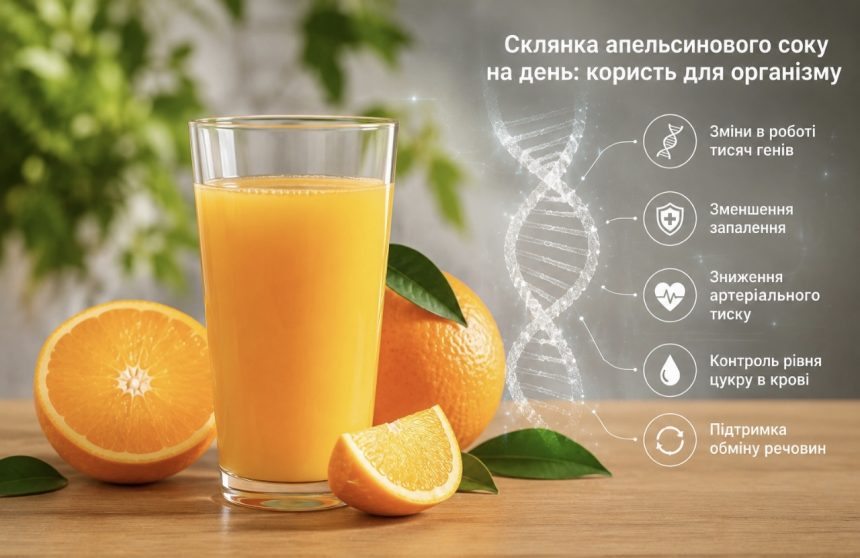 Вчені з'ясували, що відбувається з організмом після 60 днів вживання апельсинового соку