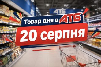 Товар дня в АТБ 20 серпня 2026 — що можна купити сьогодні зі знижкою до 50%