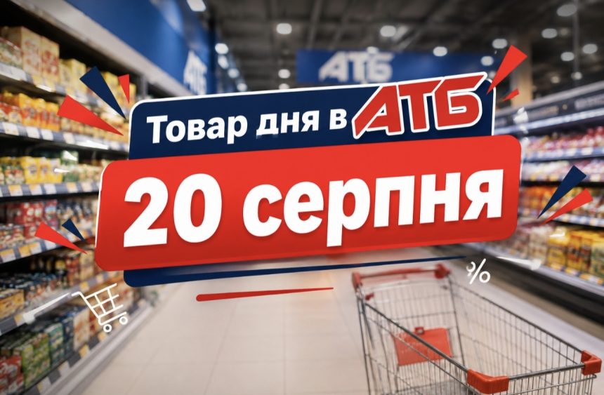 Товар дня в АТБ 20 серпня 2026 — що можна купити сьогодні зі знижкою до 50%