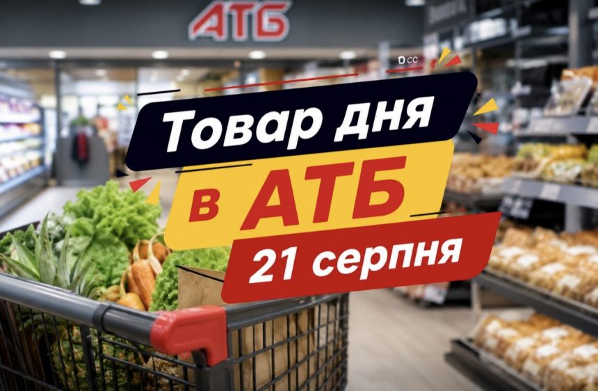 Товар дня в АТБ 21 серпня 2026 — що можна купити сьогодні зі знижкою до 50%