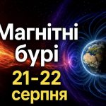 Магнітні бурі 21-22 серпня 2026 року: який буде K-індекс та чи вплине сонячна активність на самопочуття