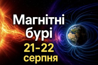 Магнітні бурі 21-22 серпня 2026 року: який буде K-індекс та чи вплине сонячна активність на самопочуття