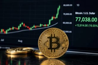 Курс Bitcoin сьогодні перевищив $77 тисяч: що сталося на ринку криптовалют