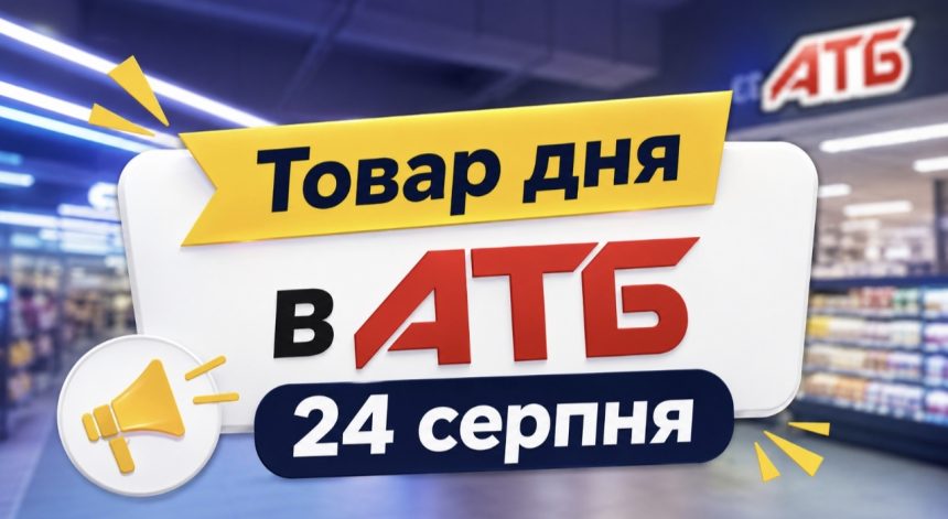 Товар дня в АТБ 24 серпня 2026 — що можна купити сьогодні зі знижкою до 50%