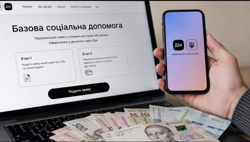 Як отримати 4500 грн через Дію у 2026 році — кому доступна базова соціальна допомога та як оформити виплату у два етапи