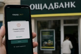 Збій в Ощадбанку 25 серпня 2026 року: чому не працює застосунок і коли відновлять доступ