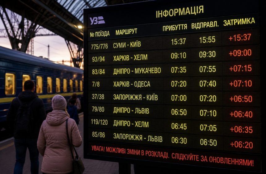 Коли прибудуть потяги Укрзалізниці, які затрималися після атаки РФ 27 серпня