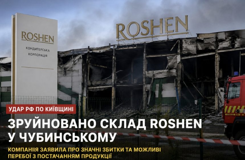 Що буде з продукцією ROSHEN після руйнування складу у Чубинському