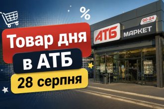 Товар дня в АТБ 28 серпня 2026 — що можна купити сьогодні зі знижкою до 50%
