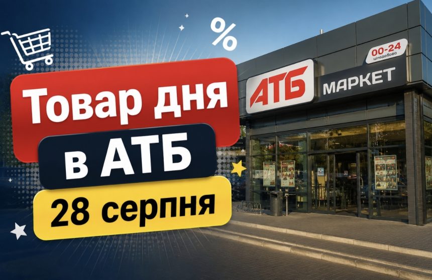 Товар дня в АТБ 28 серпня 2026 — що можна купити сьогодні зі знижкою до 50%